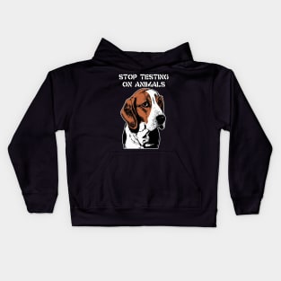 Stop Animal Testing - End Vivisection - MBR Beagles Kids Hoodie